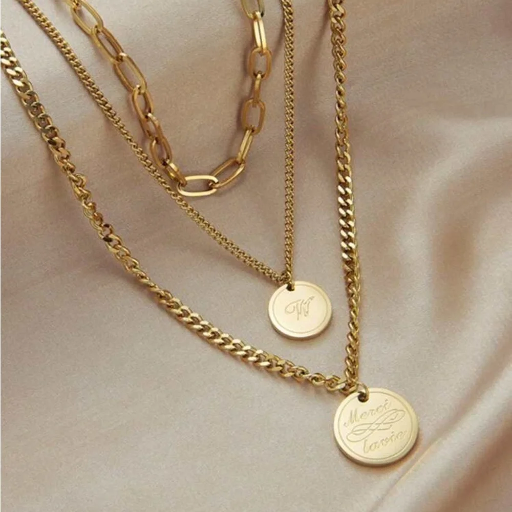 Fashionable Multilayered Necklace – Retro Style, Trendy Jewelry Gift